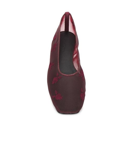 Magda Butrym Red Mesh Ballet Flat