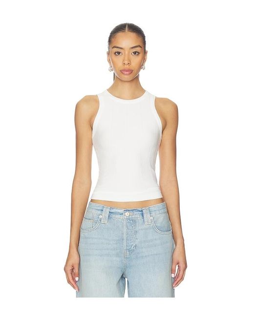 Free People White So Soft Seamless Modal Tank