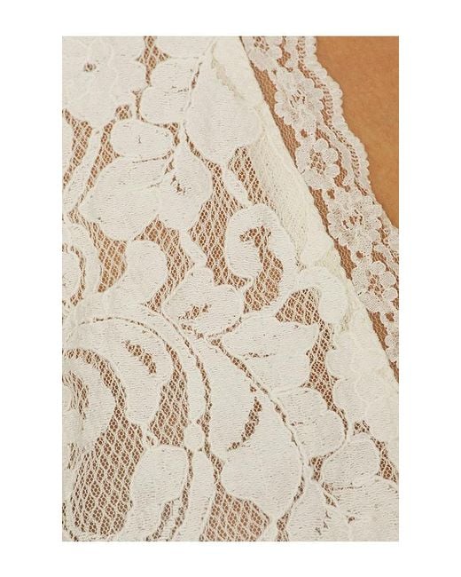 Free People White Whispering Love Lace Top