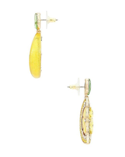 BaubleBar Metallic Pave Lemon Drop Earrings