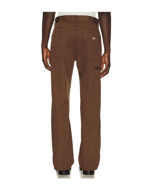 Dickies Brown Loose Straight Twill Pant for men