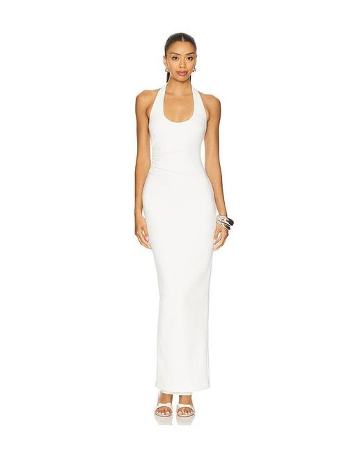 Nookie White Natalia Halter Maxi Dress