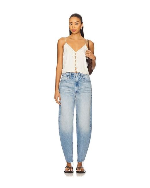 Mother Blue The Fangirl Hover Fray Jeans