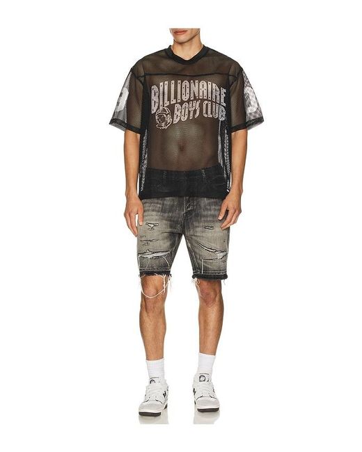 BBCICECREAM Black Varsity Football Jersey for men
