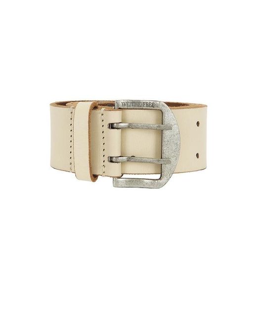 Free People Natural Wtf Double Cross Belt