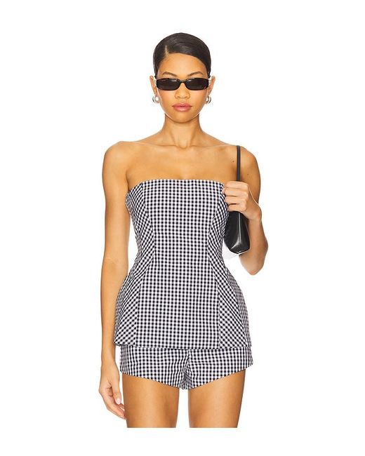 Amanda Uprichard Blue Oberteil Linda