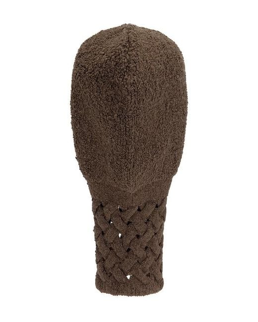 Isa Boulder Balaclava Cableweave in Black für Herren