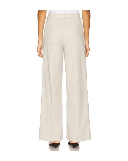 Spanx White Stretch Twill Wide Leg Pant