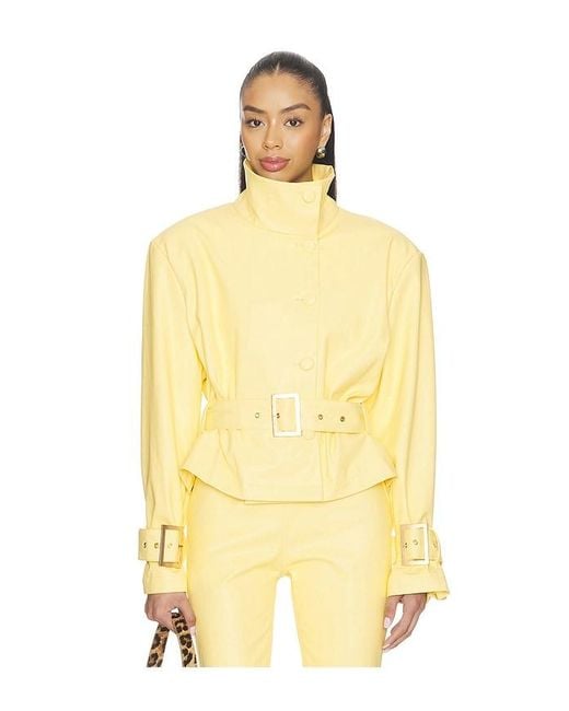 AFRM Yellow Scarlette Jacket
