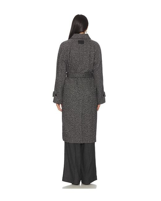 Closed Black Belted Coat