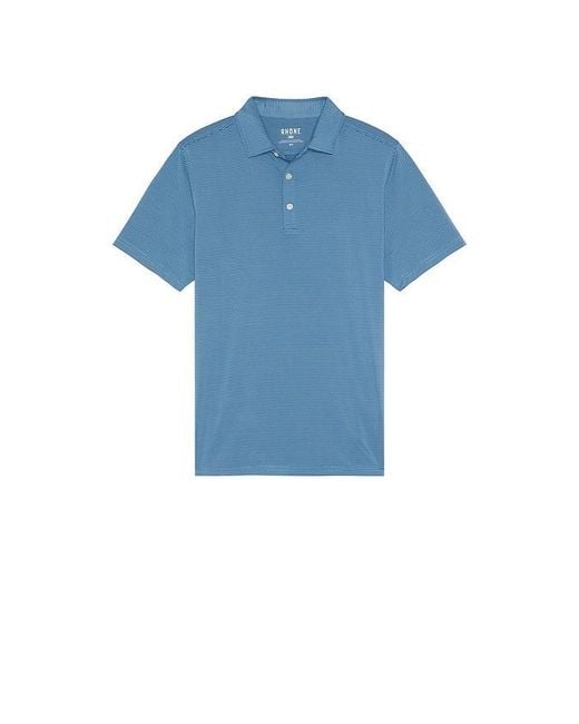 Rhone Blue Drive Time Polo for men