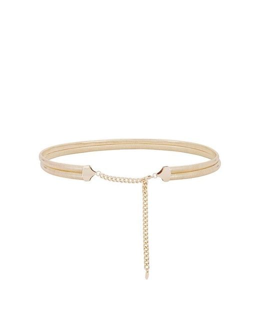 Ettika Metallic Wrap Around Flex Snake Chain Belt