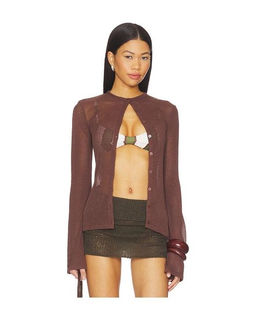 SNDY'S Brown Hadley Cardigan