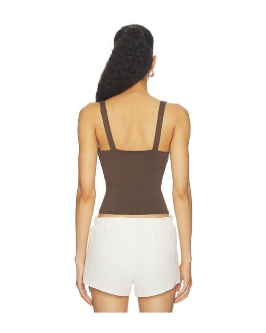 NikeSKIMS White Matte Square Neck Tank