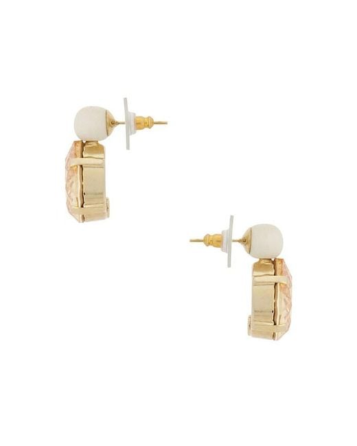 Jennifer Behr White Mira Earrings