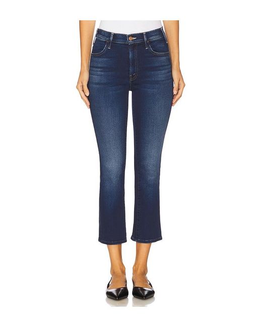 Mother Blue Lil' Petite Hustler Ankle Jeans