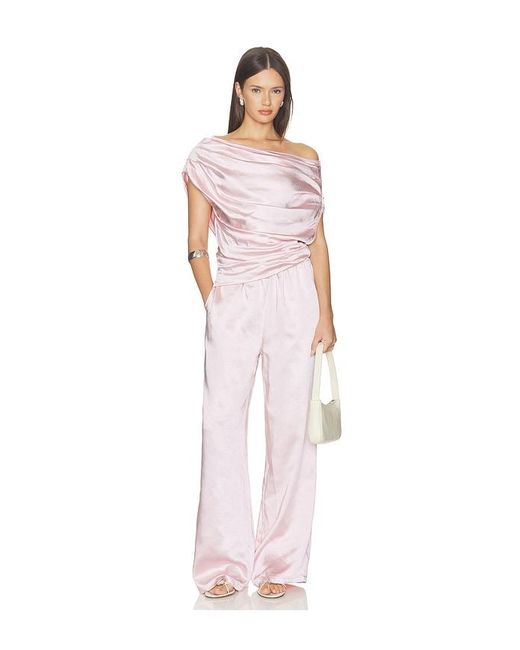 SNDY'S Pink Dove Asymmetric Top