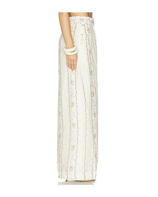Agua Bendita White Tota Navegante Trousers