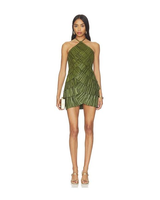 Cult Gaia Green Varsha Dress