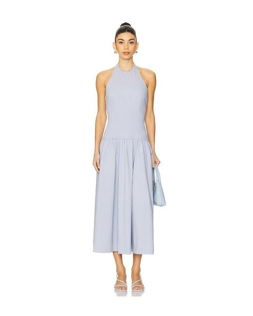 WeWoreWhat White Halter Corset Midi Dress