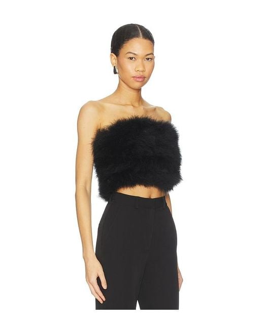 GIUSEPPE DI MORABITO Black Strapless Top