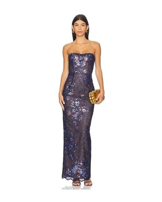Bronx and Banco Blue Abendkleid Dahlia