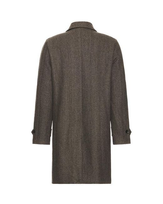 PAIGE Gray Brunetti Herringbone Coat for men
