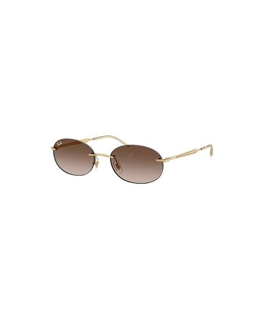 Ray-Ban Metallic Oval Sunglasses