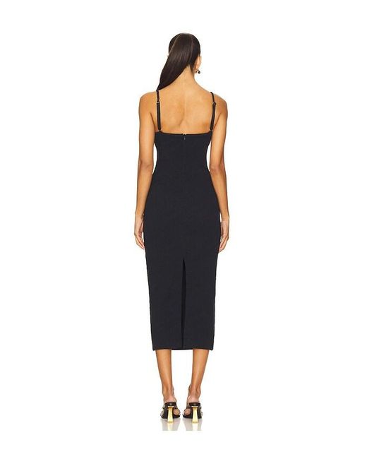 PATBO Blue Breeze Jacquard Colorblock Midi Dress