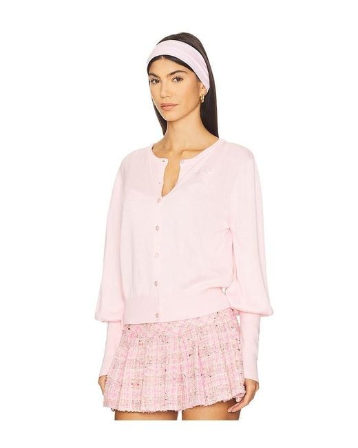 Nii HAI Pink The Long Bubble Cardi
