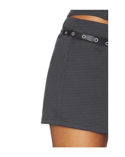 With Jean Blue Iris Skirt