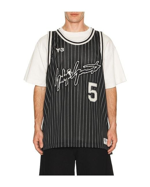 Y-3 Black Elite 5 Bball Jersey for men