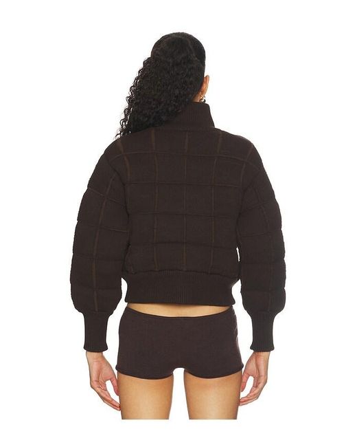 Isa Boulder Black Ripped Quilt Bomber