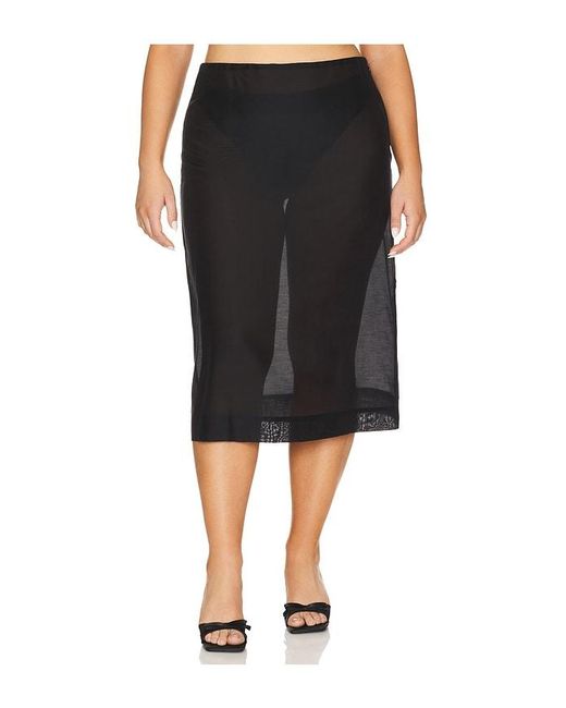 L'academie Black 'Academie Gabin Midi Skirt