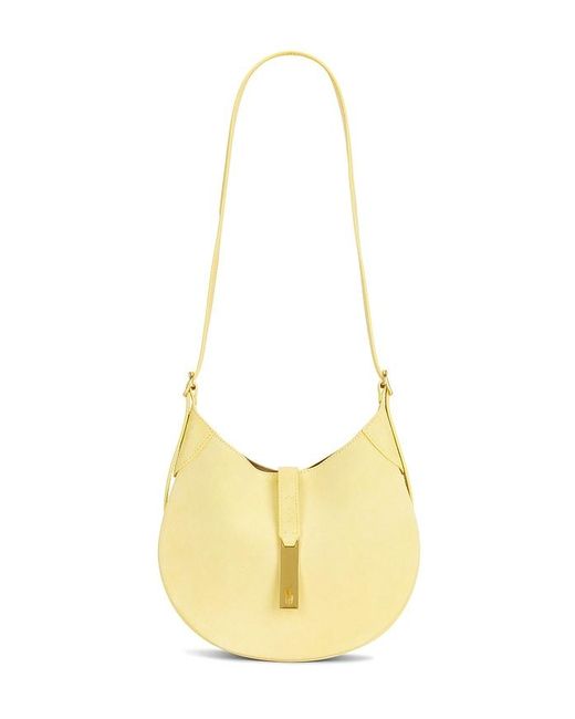 Polo Ralph Lauren Yellow Suede Small Shoulder Bag
