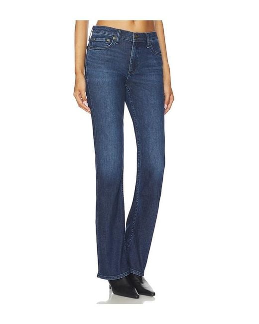 Rag & Bone Blue Peyton Mid-Rise Bootcut Jeans