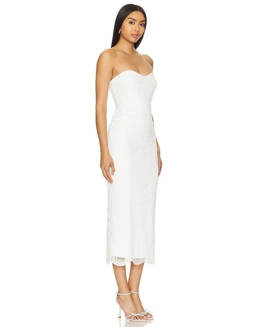 Bardot White Kayleigh Midi Dress