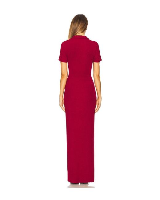 Lovers + Friends Red Margo Polo Maxi Dress