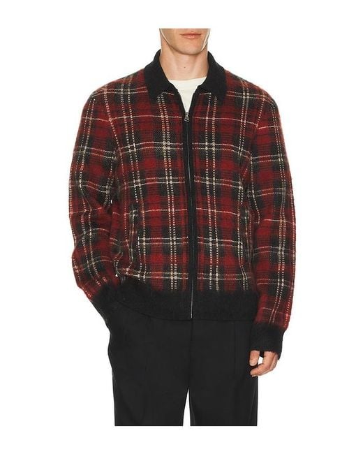 AllSaints Red Nettle Cardigan for men