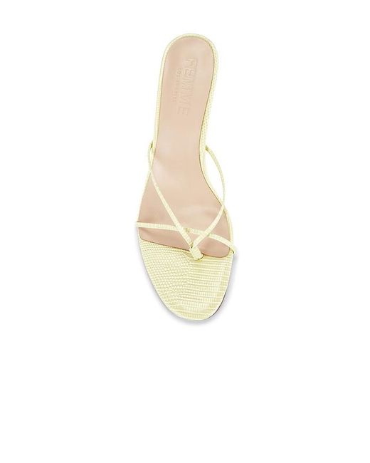 Femme LA White Sicilian Slipper
