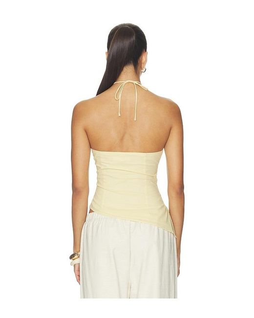 MORE TO COME Natural Shaila Halter Top
