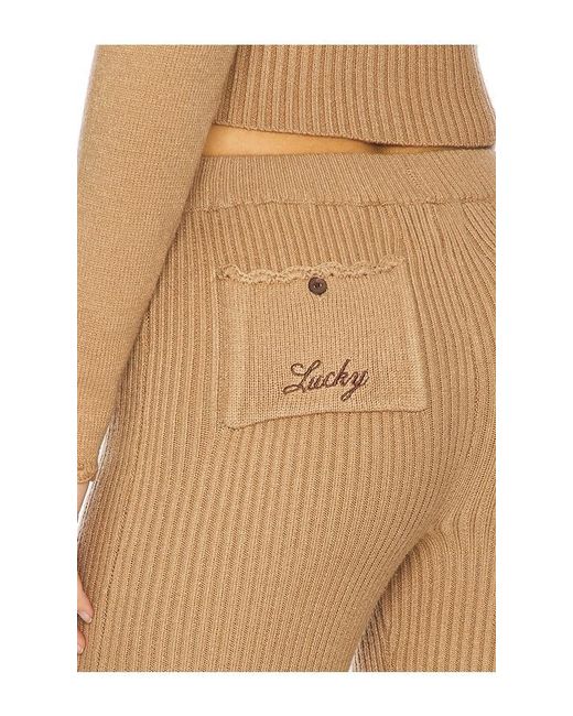 Frankie's Bikinis White X Bella Hadid Texas Ribbed Knit Pant
