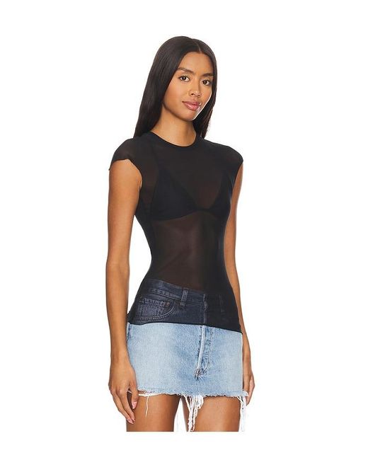 Nina Top En Color Negro Talla (También En 2X) AFRM de color Blue