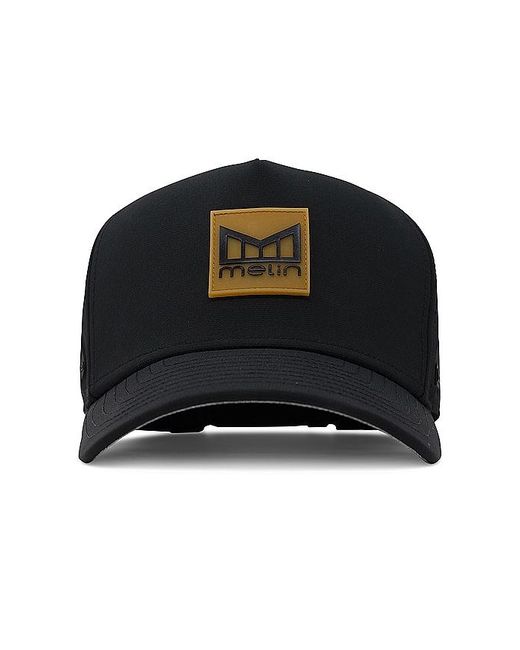 Melin Black Hydro Odyssey Stacked Hat for men