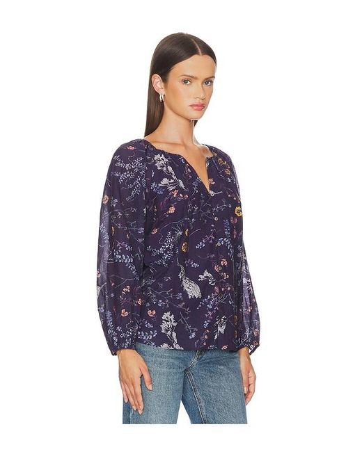 Cleobella Blue Catherine Blouse
