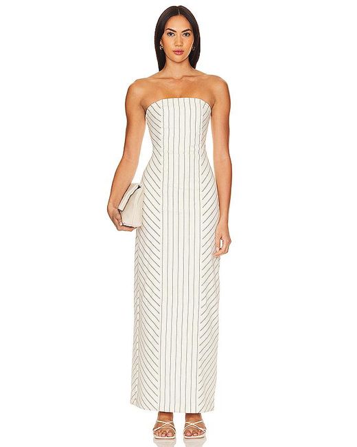 House of Harlow 1960 White Maxikleid Celia Column