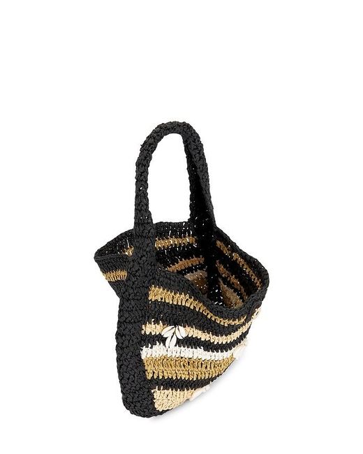 Free People Black Belize Shell Clutch