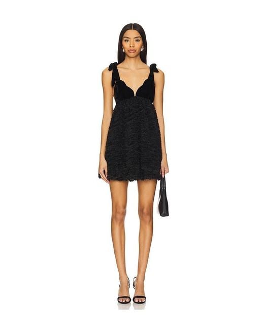 MAJORELLE Black Astrid Mini Dress
