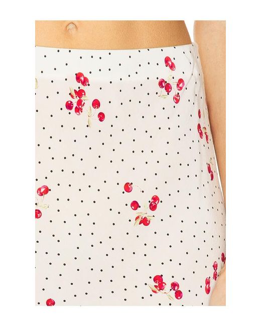 L'academie Red 'Academie Hallie Midi Skirt