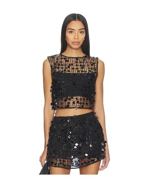 L'academie Black 'Academie Drew Top